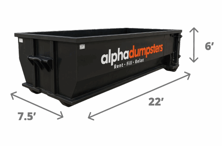30 Yard Dumpster - Alpha Dumpsters
