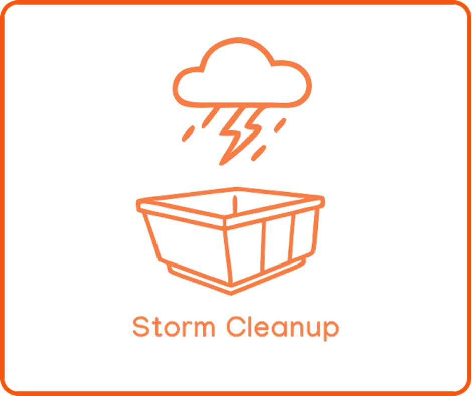 Dumpsters for contractors backed by real people 38 Construction dumpster rental storm cleanup